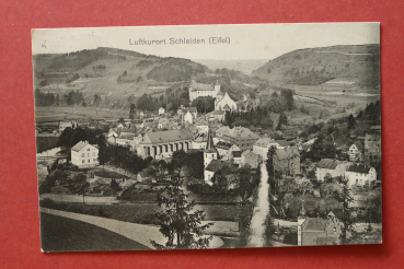 Ansichtskarte AK Schleiden Eifel 1910 Häuser Straßen Bahnlinie Architektur Ortsansicht NRW